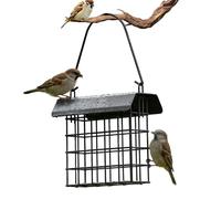 Mangeoire à Oiseaux de Jardin | Ornement Décoratif en Métal pour Oiseaux,Mangeoire De Jardin Équipée d'un Gâteau De | pour Perroquets Perruches des Jardins Balcons Et Terrasses