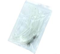 Mangeoire à oiseaux de rechange blanche avec vis - Accessoire d'extérieur robuste pour jardin et faune - Facile à installer - Ajoute de l'espace de perchoir - Attire plus d'oiseaux - Lot de 3 ou 6 (2