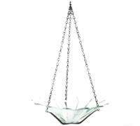 Mangeoire à oiseaux décorative à suspendre avec géométrie précise des marguerites pour une meilleure cohésion du jardin et une observation cohérente de la faune (couleur transparente)