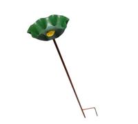 Mangeoire à oiseaux décorative en fer antirouille sur le thème de la rose pour cour ou pelouse, jardin, paysage, bain d'oiseaux étanche