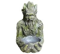 Mangeoire à Oiseaux Décorative en Forme d'Arbre Ancestral - Sculpture en Bois Rustique pour le Jardin, à Accrocher Discrètement | Idée Cadeau Originale pour Amoureux de la Nature