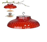 Mangeoire à oiseaux décorative pour extérieur, mangeoire moderne anti-écureuils | Grande capacité à suspendre, design résistant aux intempéries, facile à nettoyer, déflecteurs d'écureuils d'extérieur