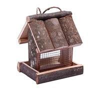 Mangeoire à oiseaux d'extérieur avec toit suspendu pour attirer les oiseaux à l'extérieur de la maison, du jardin, de la cour