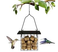 Mangeoire à oiseaux d'extérieur de grande capacité | Mangeoire à oiseaux suspendue résistante aux intempéries et à l'épreuve des intempéries, Attracts Wild Finches, Hummingbirds, Chickadees, Ideal For