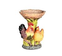 Mangeoire À Oiseaux D'Extérieur - Résine Multifonction - Bols Mangeoire sur Pied De Patio,Adapté Jardin Cour Terrasse Pelouse Balcon Aras Perroquet Moineau Perruche Perruche Ondulée