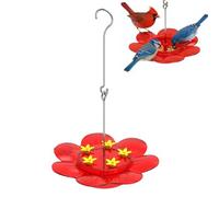 Mangeoire à oiseaux d'extérieur - Station d'observation des oiseaux décorative à suspendre, 15 x 15 x 5 cm, distributeur de nourriture durable pour oiseaux de jardin, pour propriétaires, paysagistes