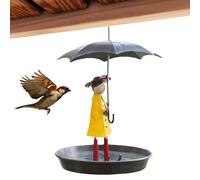 Mangeoire À Oiseaux D'extérieur - Unité Suspendue De Parapluie Figurine, Décoration De Jardin Qui Attire Les Oiseaux Sauvages, Fournitures De Jardin Résilientes, Cadeau Distinctif Pour La Faune | Stat