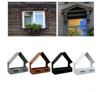 Mangeoire à oiseaux d'intérieur qui se fixe solidement à l'aide de ventouses pour observer les oiseaux en temps réel sans montage extérieur (marron)