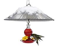 Mangeoire à oiseaux - Dôme suspendu résistant aux intempéries, housse de protection sécurisée contre les ravages des animaux, accessoire d'alimentation facile à monter | Utilisation intérieure ou