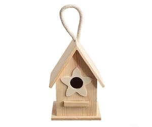 Mangeoire à oiseaux en bois avec fonction pour la nidification Complément pour encourager les résidents âgés et les oiseaux migrateurs