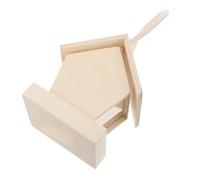 Mangeoire à Oiseaux en Bois Beige pour Jardin Extérieur Sauvage | Observation des Oiseaux Sauvages, Installation Rapide, Nettoyage Facile, Nourrit Plusieurs Oiseaux Simultanément