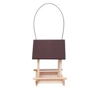 Mangeoire à oiseaux en bois,Bol à bonbons en forme de maison - Avec corde supérieure Mangeoire à oiseaux | Pour oiseaux perruches, colibri et perchoir, pour balcon, patio et clôture, amoureux des