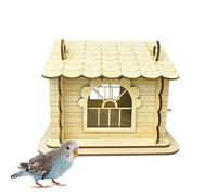 Mangeoire à oiseaux en bois - Maison royale en bois naturel, pour jardin, cour, balcon, arbre et mangeoire à oiseaux pour nourrir les oiseaux en plein air