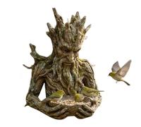 Mangeoire à oiseaux en forme d'arbre pour l'extérieur | Mangeoire pour oiseaux d'extérieur style arbre centenaire | Mangeoire en résine synthétique pour moineaux | Pour extérieur, jardin, arrière-cour