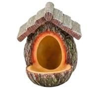 Mangeoire à Oiseaux en Forme de cabane dans Les Arbres, mangeoire à Oiseaux Suspendue avec Trou, mangeoires en résine étanche pour l'extérieur, Jardin, Patio, Porche, 3, 9x5, 1x4, 7 Pouces, ma