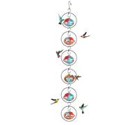 Mangeoire À Oiseaux en Forme De Carillon À Vent | Décor De Jardin pour L'Alimentation Et L'Abreuvement des Colibris - Mangeoire À pour Colibris,pour Jardin Balcon Fenêtre Terrasse Branche Et Cour