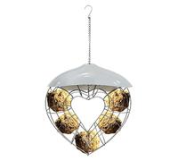 Mangeoire à oiseaux en forme de cœur en forme de colibri | Mangeoire à boules de pour les jardiniers, les propriétaires d'animaux, les amoureux des animaux, terrasse, jardin, balcon, terrasse