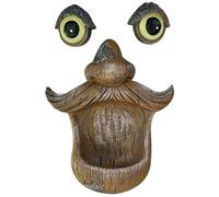 Mangeoire à Oiseaux en Forme de Visage d'arbre, mangeoire en résine résistante aux intempéries, décor d'arbre de Vieil Homme Amusant pour Jardin, Cour, extérieur