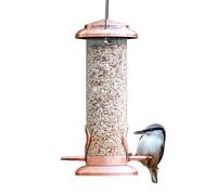 Mangeoire à Oiseaux en métal - Outil en cuivre résistant aux écureuils et aux intempéries | Mangeoire à Oiseaux extérieure, Patio, Jardin, Cour, Balcon, intérieur de la Maison, Animaux domestiques