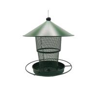 Mangeoire à Oiseaux en métal, Station de Suspension en Fer avec Design en de Grande capacité pour l'observation des Oiseaux de Jardin, décoration de Jardin, Soins de la Faune