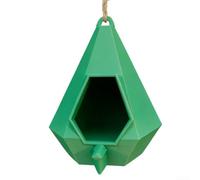 Mangeoire à oiseaux en plastique à suspendre pour soutenir la diversité des oiseaux grâce à un arrangement de port d'alimentation réfléchi (B - Blanc)