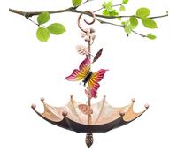 Mangeoire à oiseaux en plein air, mangeur d'oiseaux de balcon - Bac de nourriture gorgée pour colibri | Plateau de mangeur d'oiseaux à l'épreuve des fuites en forme de parapluie pour pont de balcon de