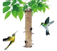 Mangeoire à oiseaux en tube - Mangeoire à oiseaux suspendue, mangeoire à oiseaux en plein air | Mangeoire tubulaire pour oiseaux avec nourriture, mangeoire tubulaire pour oiseaux facile à nettoyer