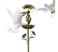 Mangeoire à oiseaux extérieur,Piquets de mangeoires solaires décoratifs en forme de lapin - Lanterne de jardin à énergie solaire sauvage,Pour moineau perruches pelouses parterres de fleurs