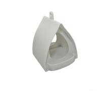 Mangeoire à oiseaux fonctionnelle à suspendre fabriquée à partir de forPLA pour rester opérationnelle toute l'année dans les installations de jardin, de terrasse et de balcon (blanc)