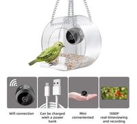 Mangeoire à oiseaux intelligente avec caméra - OMABETA - Vision nocturne - Extérieur - Oiseau sauvage