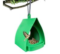 Mangeoire à oiseaux - Mangeoire à oiseaux Cabin House | Abri de nourriture suspendu de 28 cm, design mélange naturel, décoration de nid d'oiseau résistante aux intempéries pour sanctuaire de jardin