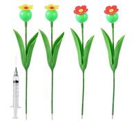 Mangeoire à oiseaux, mangeoire automatique pour oiseaux | Chargeur automatique pour papillons créatif - Abreuvoir à oiseaux avec prise au sol de jardin, tasses indépendantes pour décoration