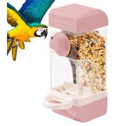 Mangeoire à Oiseaux - Mangeoire magnétique Transparente avec perchoir, Accessoire de Cage extérieure et intérieure de 500 ML, Station d'alimentation pour colibris et Petits Oiseaux | pour perroquets,