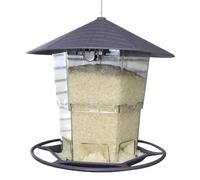 Mangeoire à oiseaux, mangeoires à oiseaux sauvages | Bol d'alimentation automatique du perroquet | Abands à oiseaux pour l'extérieur, grand distributeur alimentaire résistant aux intempéries avec perc