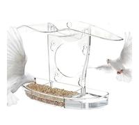 Mangeoire À Oiseaux - Nichoir À Grande Capacité avec Ventouses | Mangeoire pour Fenêtre avec Ventouse Robuste,pour Moineaux Perruches Perruches Ondulées Conures Calopsittes Aras Perroquets