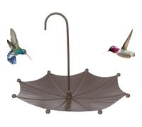 Mangeoire à Oiseaux Parapluie-Bain à Oiseaux Parapluie, Mini Plateau d'alimentation Suspendu pour colibris | Décoration de Jardin, Pendentif de Bol d'eau en métal décoratif pour Colibri