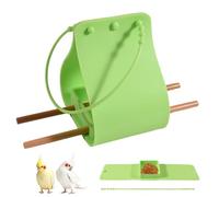 Mangeoire à oiseaux - Plateau en silicone avec tresses en bois et sangle réglable | Petite mangeoire pour oiseaux - pour vue par la fenêtre, mobilier jardin et cour