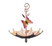 Mangeoire à Oiseaux - Plateau Nourricier Accrochable pour Colibris | Mangeoire Décorative Anti-Renversement en Forme de Parapluie pour Jardin Balcon Terrasse Patio Cour