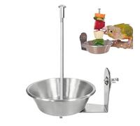 Mangeoire À Oiseaux pour Cage | Distributeur De Fruits Et Légumes Suspendus en Acier Inoxydable, Bol d'alimentation Durable pour Perroquets, Perruches, Calopsittes, Aras, Pinsons, Inséparables | pour