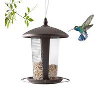 Mangeoire à Oiseaux pour extérieur, résistante aux écureuils, résistante aux intempéries et à l'eau, Grande capacité, avec chaînes et