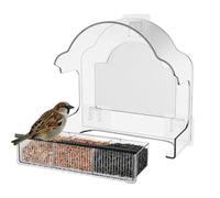 Mangeoire à Oiseaux pour Fenêtre | Équipée d'un Plateau Amovible Pratique,Mangeoire à Colibris en Acrylique Résistante aux Intempéries,pour Observer la Faune Sauvage au Jardin sur Le