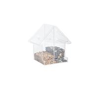Mangeoire à oiseaux pour fenêtre - L 10 cm x l 14,7 cm x H 15 cm
