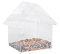 Mangeoire à oiseaux pour fenêtre - L 10 cm x l 15 cm x H 15,3 cm Transparent G