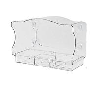 Mangeoire à oiseaux pour fenêtre | Mangeoires pour pinsons pour l'extérieur | Station d'alimentation en acrylique transparente pour observation du jardin, porche, appartement, balcon, terrasse