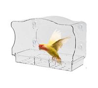 Mangeoire à oiseaux pour fenêtre - Mangeoires pour pinsons pour l'extérieur | Station d'alimentation en acrylique transparent à ventouse pour observation du jardin, porche, appartement, balcon