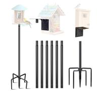 Mangeoire à Oiseaux pour l'extérieur, 1 Lot de 274,3 cm pour nichoir à Oiseaux d'extérieur très résistant, Support réglable pour Observer intelligemment Les Oiseaux Sauvages