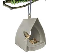 Mangeoire à oiseaux pour l'extérieur - Support ouvert en forme de hutte, fixation de balcon extérieur | Jardin d'hiver pour oiseaux pour écureuils observant en toute sécurité les amoureux des colibris