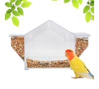 Mangeoire à oiseaux pour l'extérieur, ventouse pour perroquet, accessoire d'alimentation pour perruches, moineaux, aras, calopsittes, perruches, conures