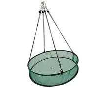 Mangeoire à oiseaux robuste à suspendre avec filet en fibre de verre pour recueillir les débris de jardin extérieur