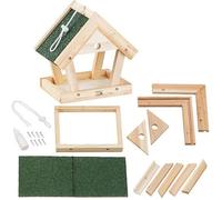 Mangeoire à oiseaux - Royal Gardineer - Kit de construction 13 pièces - Bois - Extérieur - Marron